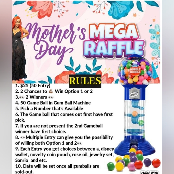 ๐น Mother's Day MEGA Raffle ๐คฑ๐ผ (BUY NOW ENTRY) - Picture 3 of 7
